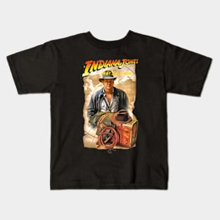 Indiana Jones Artwork Kids T-Shirt